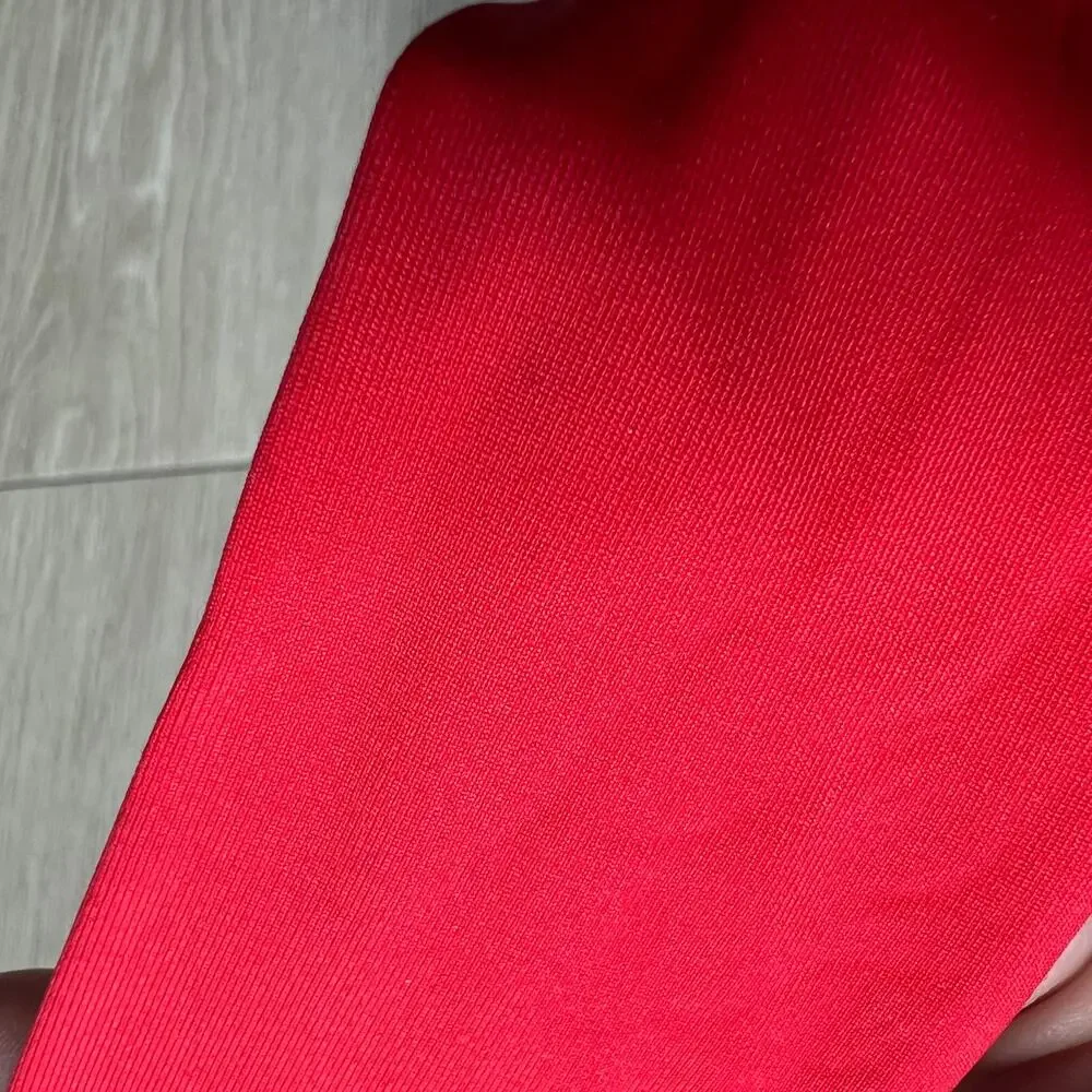 J Crew Flawed Bow One Shoulder Bikini Top Small Red